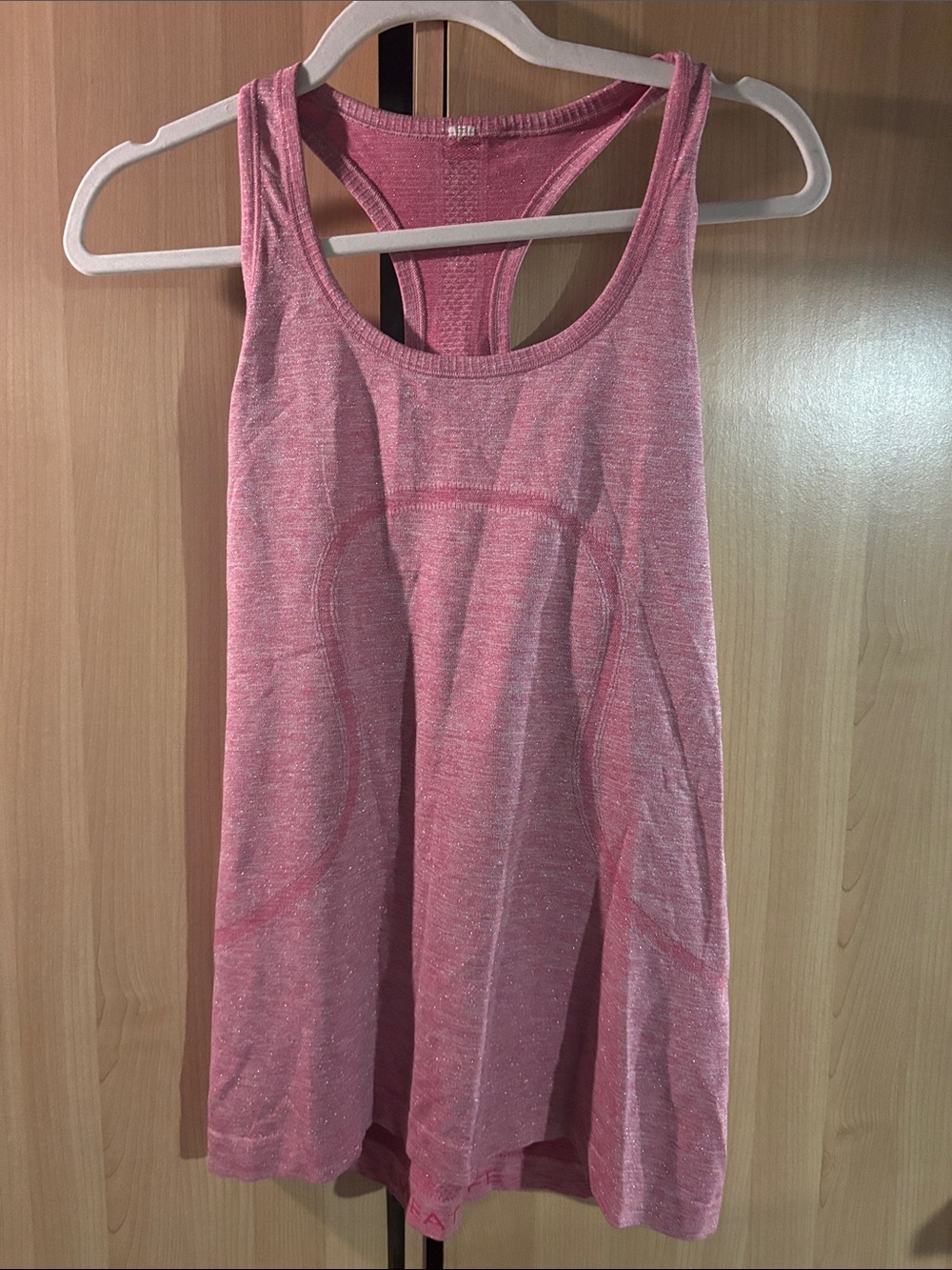lululemon athletica Heathered Pink Racerback Tank